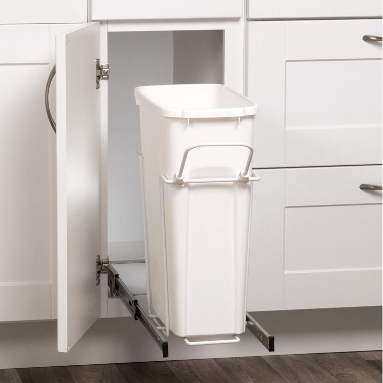 Knape&Vogt Real Solutions Steel Pull Out Trash Can & Reviews Wayfair